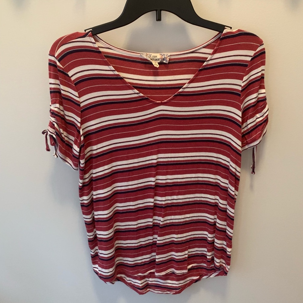 Striped, stretch-fit shirt
